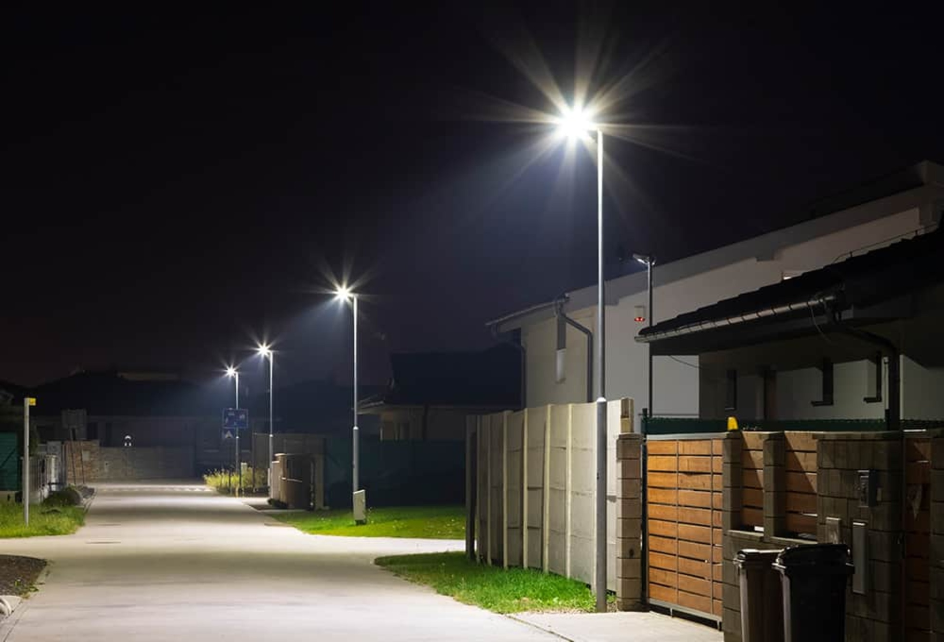 LED-Straßen­beleuchtung bei EHS Sperenberg in Zossen/OT Dabendorf